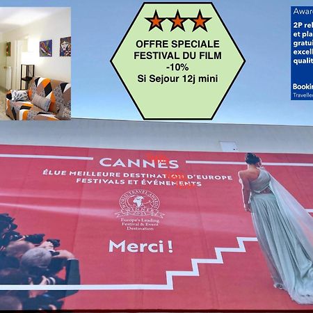 Offre Speciale Festival Film Si Sejour Superieur 12J , 2P Croisette, Grande Terrasse, Parking Gratuit, Calme, Accueil 5 Etoiles, Excellent Rapport Qualite-Prix Cannes Kültér fotó